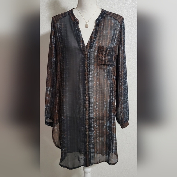 Astr Dresses & Skirts - Astr label high low sheer cover up size medium